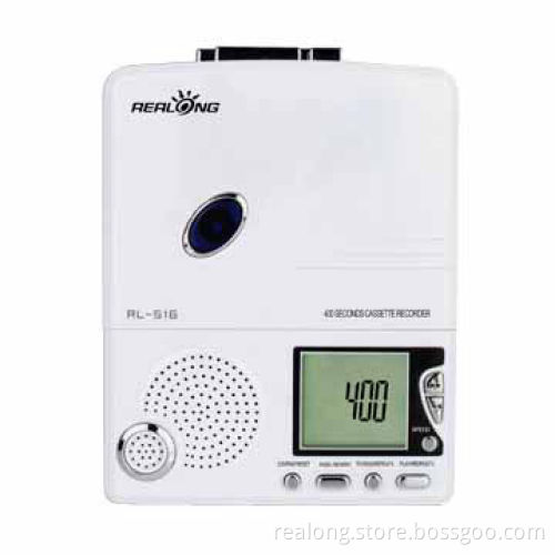 LCD cassette player with Hi-Fi speaker